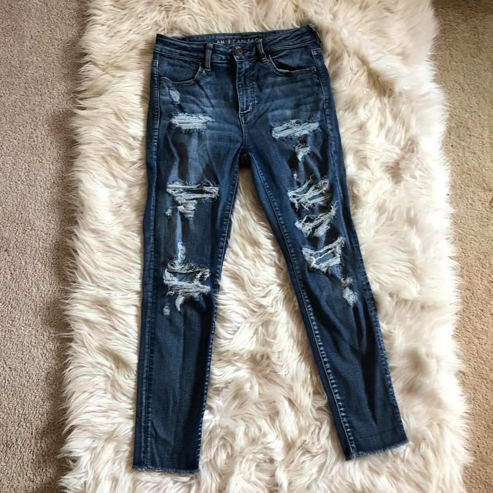 AE distressed jeggings